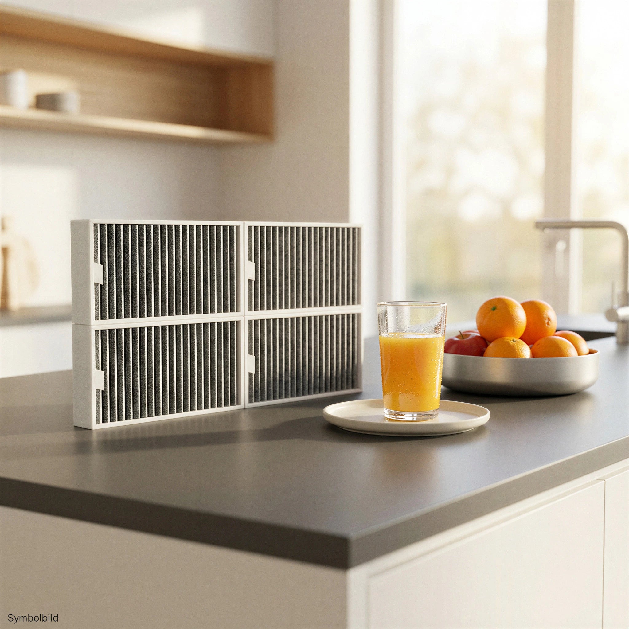Filter4Kitchen Aktivkohlefilter 4er Set passend für Constructa auf Küchenarbeitsplatte