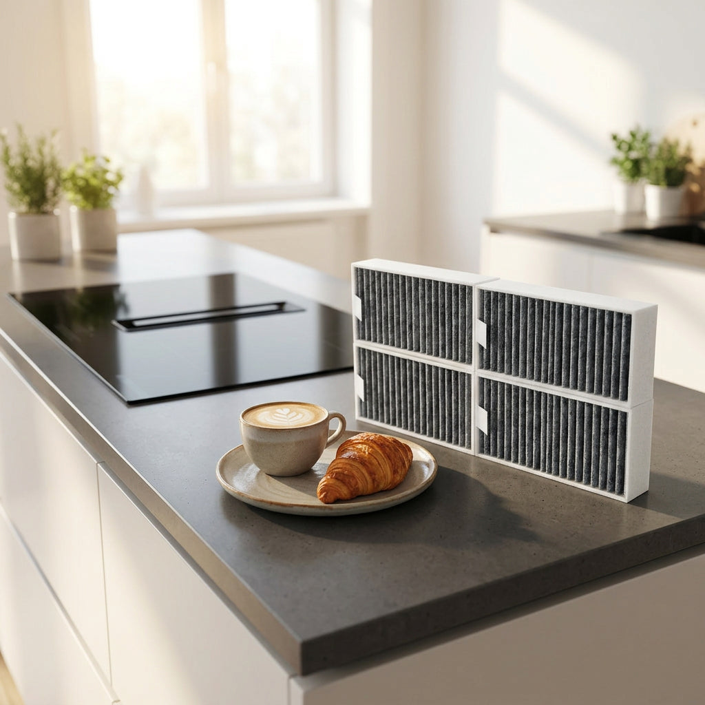 Filter4Kitchen 4er Set Aktivkohlefilter passend für Bosch HEZ9VRUD0 & Siemens HZ9VRCR0 – Premium Ersatzfilter (BS-KF-001)